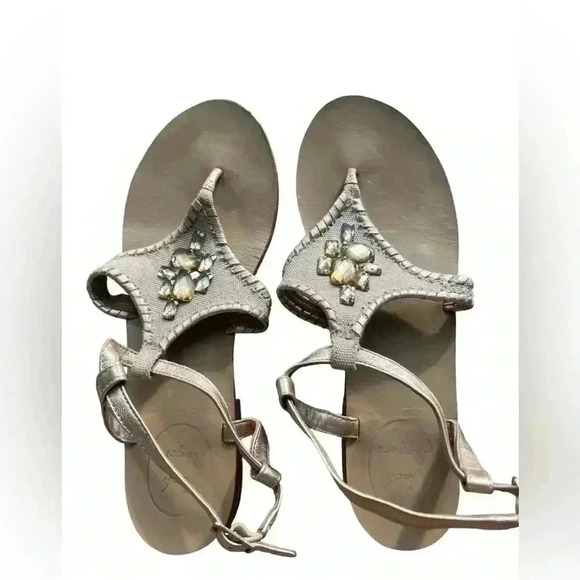 Jack Rogers Sandals with Rhinestones Size 9 - Picture 1 of 6